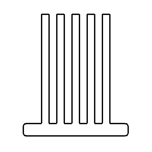 Bürstendichtung, 6,9 x 8 mm