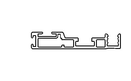 Spannrahmenprofil 10 mm mit seitlicher Bürstenführung 2