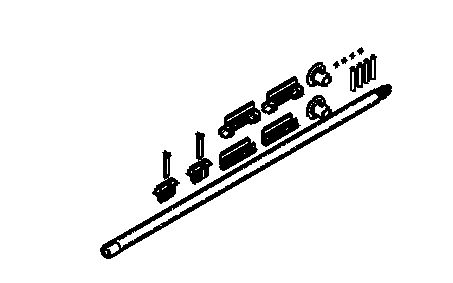 Beschlagsatz für Rollo R/1-R/4 600 mm-Feder