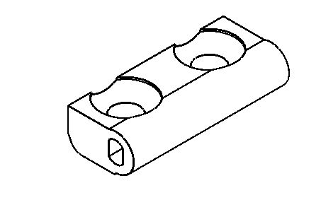 Aufnahme Torsionsstab Unterteil DF/DT/8 und DF/DT/13
