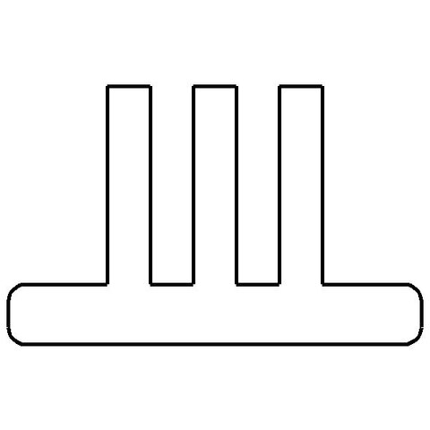Bürstendichtung, 4,8 x 3 mm