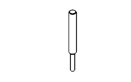 Spezialbohrer für Federstift, Gesamtlänge: 80 mm, 4,6 x 3,5 mm