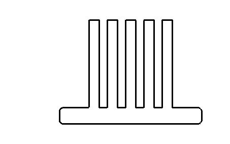 Bürstendichtung, 6,9 x 20 mm