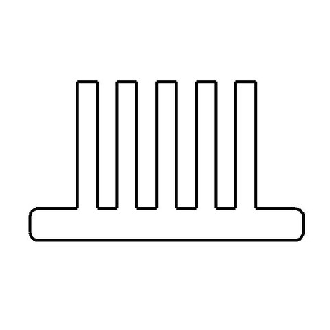 Bürstendichtung, 6,9 x 4 mm