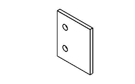 Unterlegplatte für Rolloabdruckrolle 2 mm
