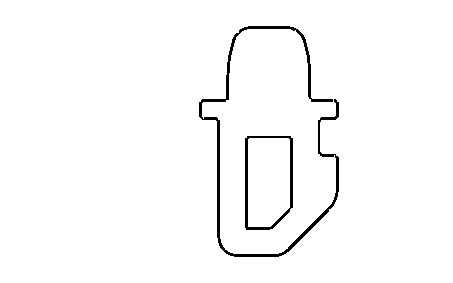 Verbindungsdichtung für Profil 1053 Lippe 4 mm