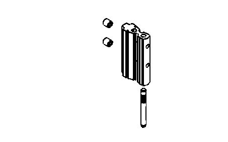 Scharnierset Oberteil mit Scharnierstift untere Position