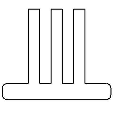 Bürstendichtung, 4,8 x 4 mm
