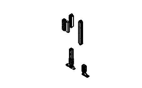 Bodenklemmhalterset mit Magnet PT offene Varianten und L-Varianten Profil 1331