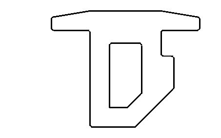 Abdeck-/Dichtgummi für Profil 1053
