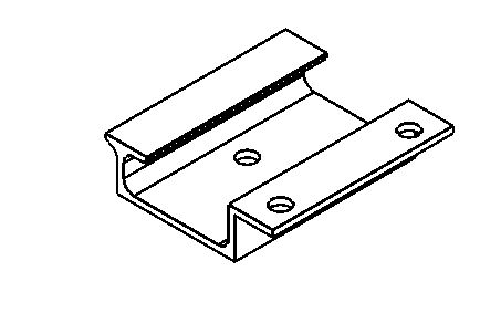 Alu-Schalengriff für Profil 1001-1008