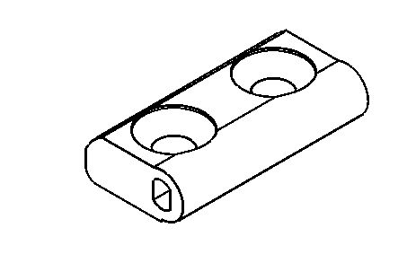 Aufnahme Torsionsstab Unterteil für DF/DT/5A, DF/DT/5A-2, DF/DT/5A-3, DF/DT/11A-2, DF/DT/11A-3