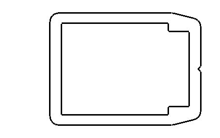 Einbaurahmenprofil 13 mm 2
