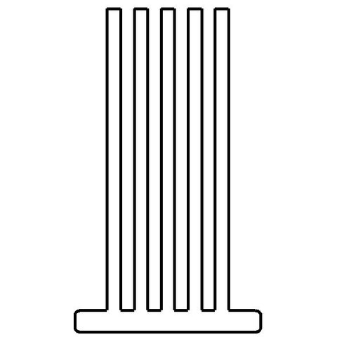 Bürstendichtung, 6,9 x 12 mm