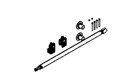 Beschlagsatz für Rollo R/1M-R/4M mit Magnetverschluss 455 mm-Feder