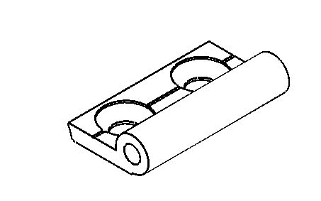 Scharnierunterteil für DF/DT/2-10, DF/DT/11A, DF/DT/12