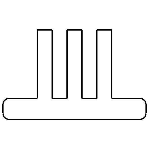 Bürstendichtung, 4,8 x 3 mm