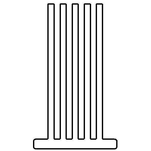 Bürstendichtung, 6,9 x 12 mm