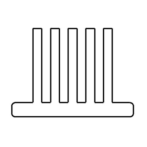 Bürstendichtung, 6,9 x 5 mm