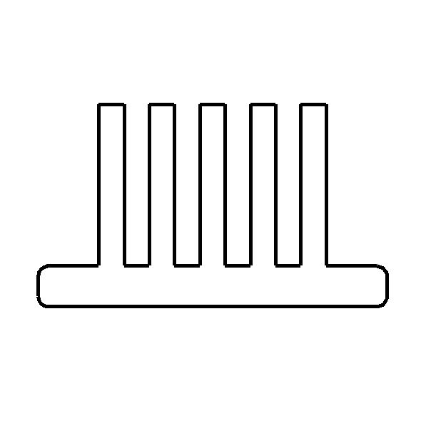 Bürstendichtung, 6,9 x 4 mm